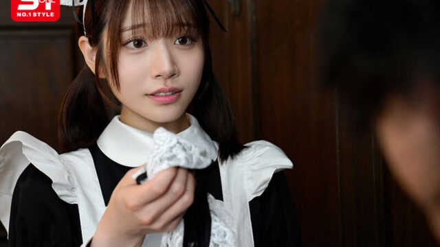 河北彩伽のメイド服着衣レビュー！完全着衣フェラとスカート捲り極上乱れ【SONE-817】